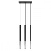 Lampă suspendată MOZAICA 3L negru/cromo, Sollux Lighting