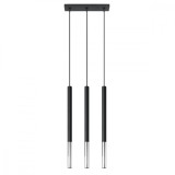 Lampă suspendată MOZAICA 3L negru/cromo, Sollux Lighting