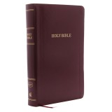 KJV, Reference Bible, Personal Size Giant Print, Leather-Look, Burgundy, Red Letter Edition