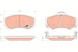 TRW GDB3352 COTEC set placute frana,frana disc