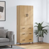 vidaXL Dulap &icirc;nalt, stejar sonoma, 69,5x34x180 cm, lemn compozit