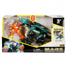 Robot dragon cu lumini si sunete, Happy Kid, M.A.R.S. 18 cm, Verde