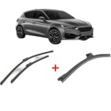 Cumpara ieftin Set 3 stergatoare CUPRA LEON (KL1, KU1, KUG) din 2020, pentru parbriz si luneta fata si spate auto, Bosch Aerotwin, din cauciuc siliconat rezistent, C