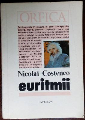 NICOLAI COSTENCO - EURITMII (POEZII&amp;amp;POEME/HYPERION CHISINAU R.S.S. MOLDOVA/1990) foto