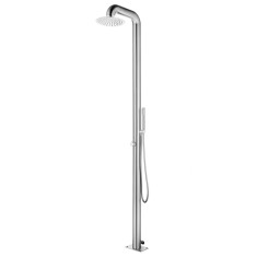 vidaXL Duș pentru grădină, 225 cm, oțel inoxidabil 315941