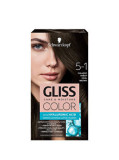 Vopsea de par permanenta Gliss Color, 5-1 Saten Rece, 143 ml