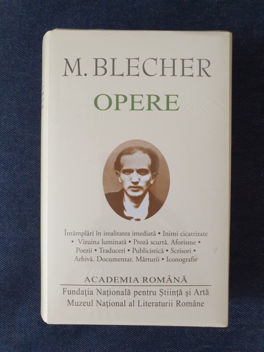 Max Blecher &ndash; Opere (ed. lux, Academia Romana)