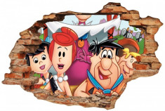 Sticker &amp;quot;Wall Crack&amp;quot; Flintstone 3 - 120 x 80 cm foto