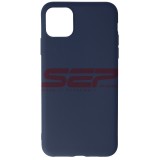 Husa iPhone 11 Pro Max Navy, TPU Matte, Protectie Premium, Antiderapanta