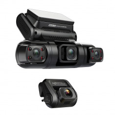 Camera auto de bord 2K HAWIRE D80 cu filmare usi laterale, 4 Lentile, Unghi inregistrare 170°, IPS Display 3", Night Vision, WIFI, GPS, Inregistrare 4