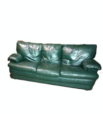 Canapea din piele Natuzzi cu fotoliu foto
