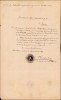 428S Licență greco-catolică de căsătorie, 1897, Comloșu Mare, județul Timiș, scrisă și semnată manu propria de Laurean Luca, protopop al Aradului