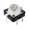 Intrerupator cu led, fara retinere, 11x15x12mm, alb, 168377
