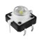 Intrerupator cu led, fara retinere, 11x15x12mm, alb, 168377