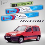 Cumpara ieftin Ștergătoare Citro&euml;n Berlingo Gen I (M49/M59) MPV 2-Door 1996-2008 | Set Față și Spate Flat Premium &ndash; TeamCar&reg;
