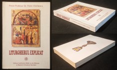 ✝ LITURGHIERUL EXPLICAT Preot Prof Petre Vintilescu 396pag Cu Binecuvantare TEOCTIST Patriarh BOR Retiparirea Editiei I din 1972 24x17cm Stare ca noua