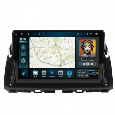 Navigatie 2K Mazda CX-5 (2012-2015) 8GB RAM Android 13 Octacore Slot Sim 4G DSP GPS Wi-FI Carplay Android Auto USB Bluetooth Waze Touchscreen 10.36 In foto