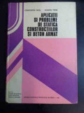 Aplicatii Si Probleme De Statica Constructiilor Si Beton Arma - C. Pavel, D. Petre ,542357, Didactica Si Pedagogica