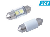 Bec Vision Festoon Sv8.5 31mm 12v 2x 5050 Smd Led, Alb, 2 Buc 58361