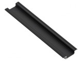 Profil Aluminiu Negru &Icirc;ncastrat 1m pentru Module LED GLAX MINI
