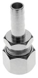 Quetschverschraubung, Compression fitting - Edelstahl, mit Schlaucht&uuml;lle f&uuml;r Bierschlauch NW 7 mm