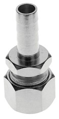 Quetschverschraubung, Compression fitting - Edelstahl, mit Schlaucht&uuml;lle f&uuml;r Bierschlauch NW 7 mm