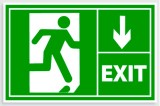 Semn de prim ajutor exit dreapta jos