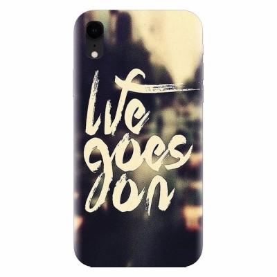 Husa silicon pentru Apple Iphone XR, Life Goes On foto