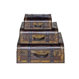 Cumpara ieftin Set 3 cutii depozitare Valize 28 x 16 x 10 cm, 40 x 23 x 15 cm, 45 x 31 x 18 cm