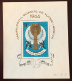 Romania(1966) LP 628 Campionatul mondial de fotbal Anglia, colita nedantelata, Nestampilat