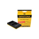 Sony NP-BX1, NPBX1 Dual Quick Battery / &Icirc;ncărcător de baterii cu cablu Micro USB - Patona