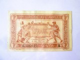 Rara! Franta 1 Franc 1917 Trezoreria Armatei WWI,bancnota din imagini in stare foarte buna