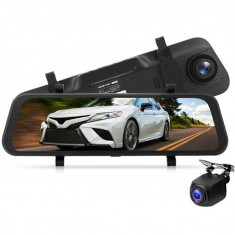 Camera Auto Dubla Oglinda iUni Dash A7, WDR, Touchscreen, Display 9.66 inch, Full HD, Night Vision foto