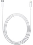 Cablu de date Apple MKQ42ZM/A, USB Tip-C - Lightning, 2m (Alb)