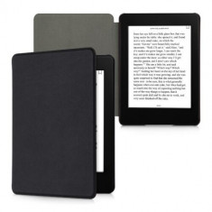 Husa pentru Kindle Paperwhite 11, Piele naturala, Negru, kalibri, 56266.01 foto