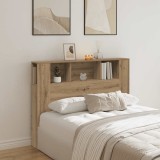 vidaXL Dulap cu tăblie de pat, stejar artizanal, 140x18,5x102,5 cm, lemn stratificat 856881