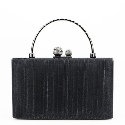 Geanta neagra, clutch cu maner BME-622 05 foto