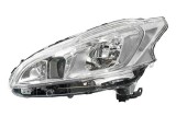 Far Peugeot 208, 04.2012-12.2019, Model Gt, Gti, Xy, partea Stanga, cu lumina timp de zi tip LED; tip bec H7+H7; electric; cu motor; cu becuri, Valeo