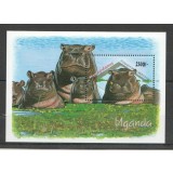 UGANDA 1992 FAUNA HIPOPOTAMI