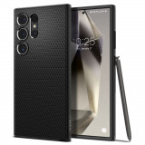 Husa Spigen Liquid Air pentru Samsung Galaxy S24 Ultra Negru Mat, Silicon, Carcasa