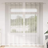 Perdele cu perdele 2 pcs Crem 140 x 245 cm Poliester