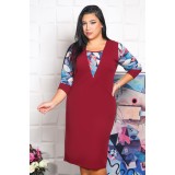 Rochie Eleganta Minerva Bordo - 58Marimea