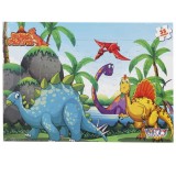 Puzzle Witty Puzzlezz, Taramul dinozaurilor, 35 piese