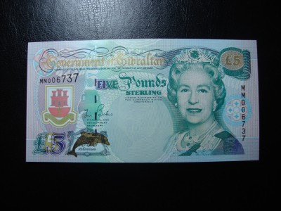 GIBRALTAR 5 POUNDS 2006 UNC foto