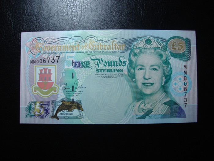 GIBRALTAR 5 POUNDS 2006 UNC