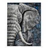 Tablou pictat manual Moon Elephant