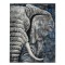 Tablou pictat manual Moon Elephant