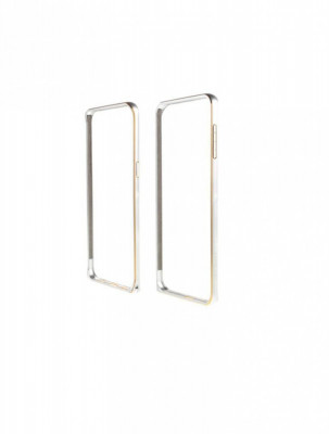Husa Telefon Bumper Metalic Samsung Galaxy A5 2015 a500 Silver&amp;amp;Gold Fashion Case foto