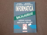 Informatica bacalaureat subiecte rezolvate 1999 -2001 DAN GRIGORIU