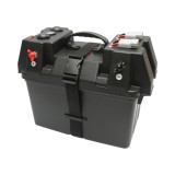 Cutie baterie auto 12V cu voltmetru DC 6-36V, intrerupator cirucit 16A, priza bricheta, afisaj LCD, 2xUSB 340x195x200mm